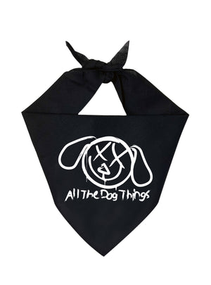 "All The Dog Things" Bandana - Black