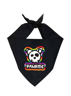 Skull & Dogbones "Pawride" Bandana - Black