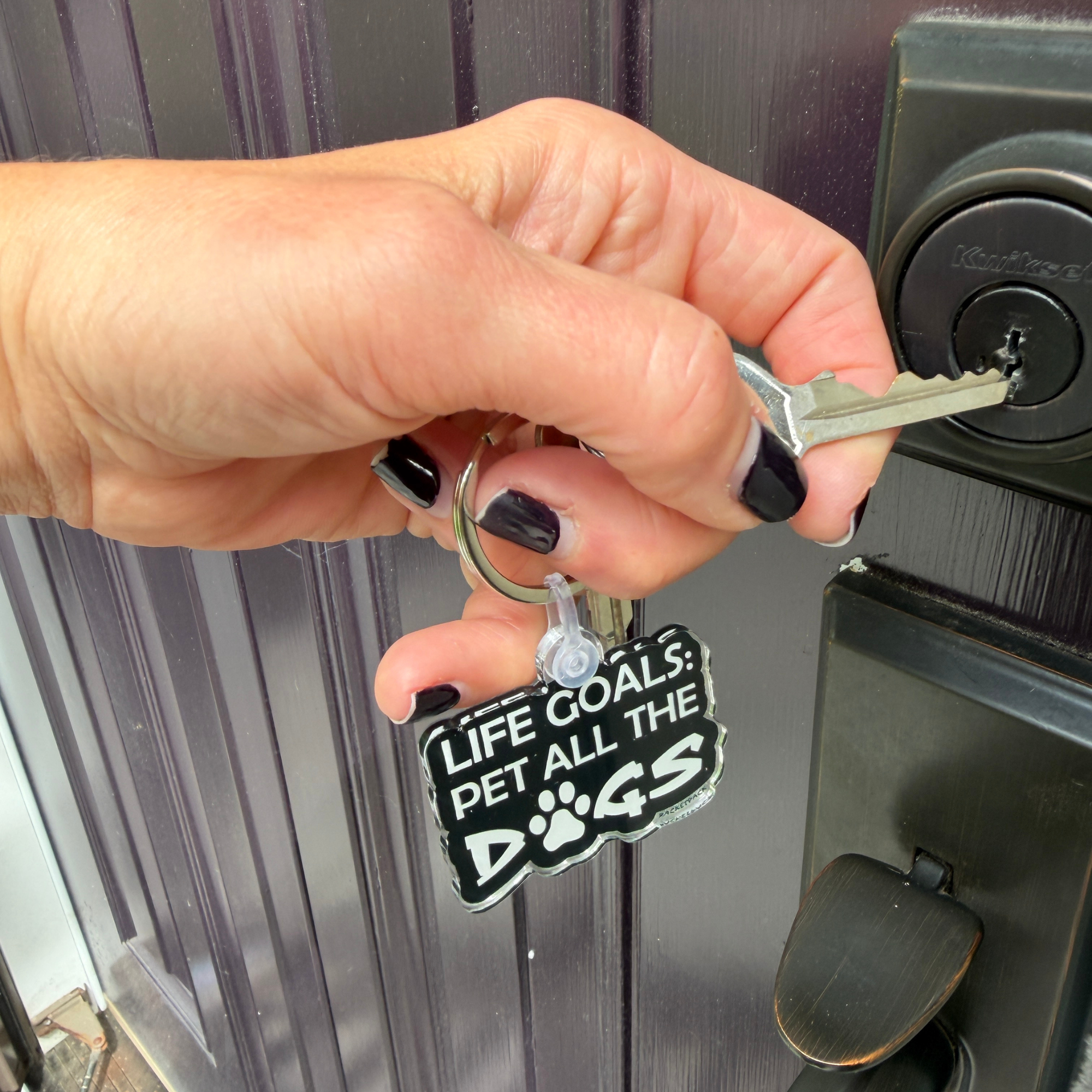 Life Goals: Pet All The Dogs Keychain