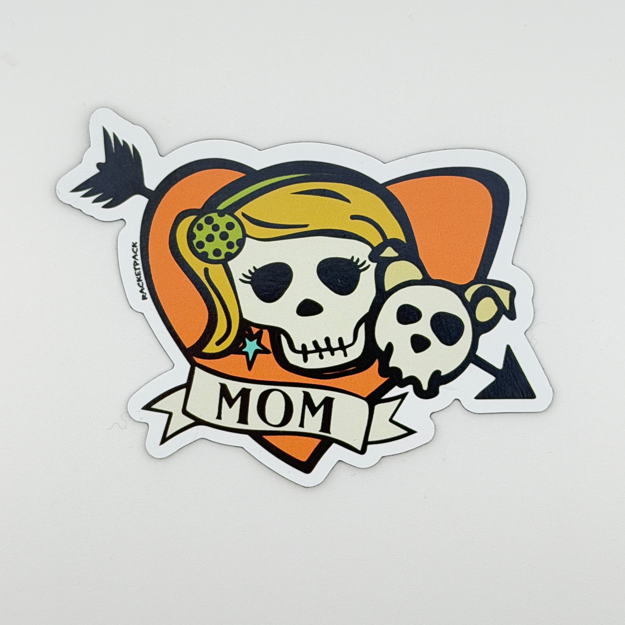 Skull & Dogbones Mom Magnet