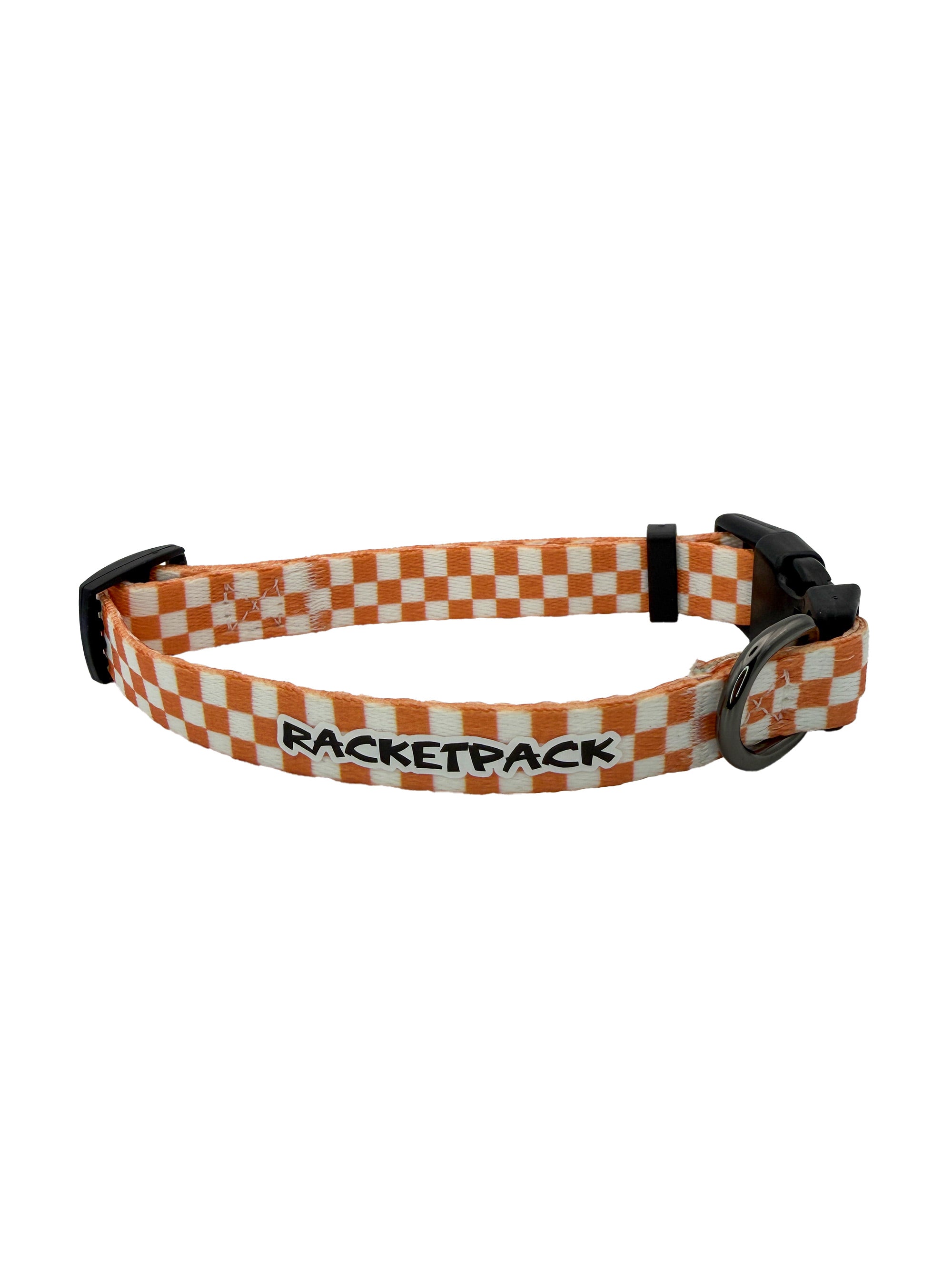 Dusty Rose Checkerboard Half Inch Dog Collar