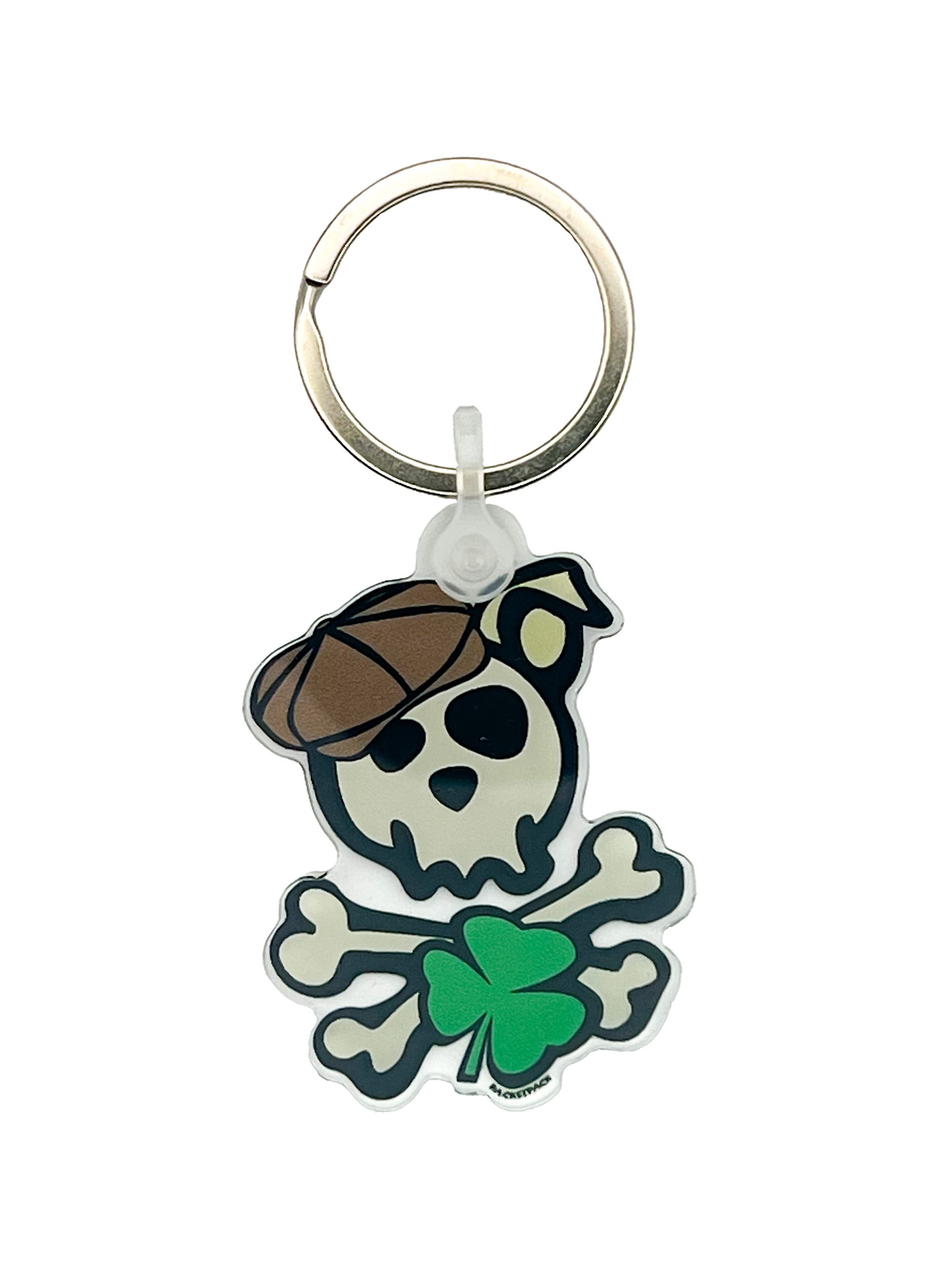 Skull & Dogbones Irish Keychain