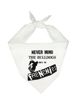 "Nevermind The Bulldogs" Bandana - White