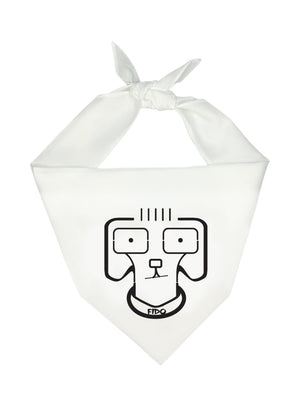 "Fido" Bandana - White