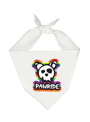 Skull & Dogbones "Pawride" Bandana - White